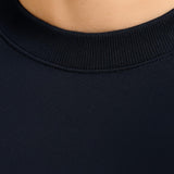 Men's Cotton T-Shirt – Breathable, Short Sleeve, Round Neck – Navy Blue