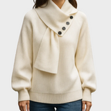 Arielle - Comfortable Sweater with Shawl Neckline