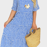 Midi Dress with Short Sleeves