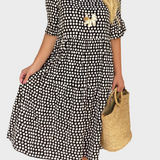 Midi Dress with Short Sleeves