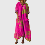 Janina - Maxi Dress with Colorful Pattern