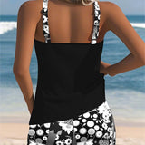 Susan - Swimsuit Tank Top with Printed Boxer Set