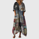 Maxi Dress with Colorful Pattern