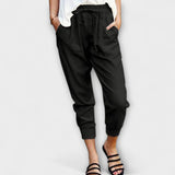 Blaire – Lightweight linen pants with cotton blend
