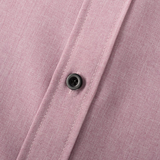 Men's Casual Shirt Made of Silk Cotton in Solid Color with Buttons and Short Sleeves, Breathable