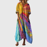 Maxi Dress with Colorful Pattern
