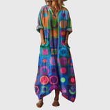 Ludwika - Maxi Dress with Colorful Pattern
