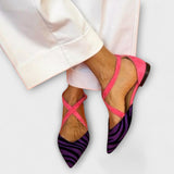 Adéla - Zebra Pattern Ballet Flats