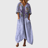 Maxi Dress with Colorful Pattern