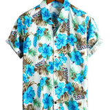 Tropical Cotton Hawaiian Shirt for Men