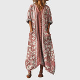 Maxi Dress with Colorful Pattern