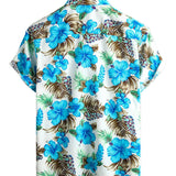 Tropical Cotton Hawaiian Shirt for Men