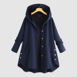 Zuzana - Quilted coat with a hood and buttons