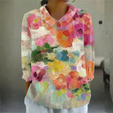Zelda - Floral Watercolor Blouse