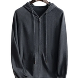 Cashmere Courchevel Vest with Hood