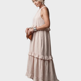 Katia - Maxi Dress with Halter Neck and Ruffles