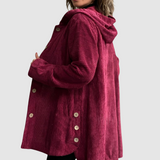Stella - Comfortable Velvet Jacket with Hood