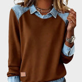 Ravit - Denim Woven Long Sleeve Blouse