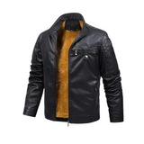 Retro Fleece Leather Lined Jacket