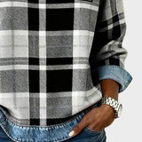 Ivy – Women's Patchwork Check Sweatshirt