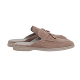 Beige Suede Mediterranean Mules