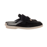 Black Suede Mediterranean Mules