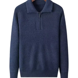Gstaad Cashmere Sweater with Quarter Zip