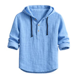 Adam – Linen Hoodie Shirt