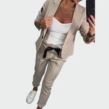 Ella - Women's Loose Pants Set with Blazer