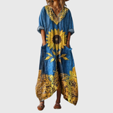 Janina - Maxi Dress with Colorful Pattern