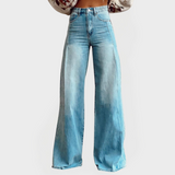 Karolina - Stylish Wide-Leg Denim Pants