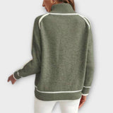 Christine - Luxury Olive Green Knit Sweater