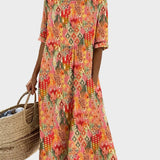 Emma - Loose and Light Floral Midi Dress
