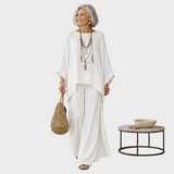 Beata - Elegant Two-Piece Linen Outfit