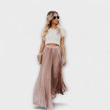 Maxi Pleated Skirt