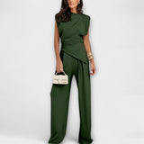 Michaela - Asymmetrical Set with Dramatic Shoulders