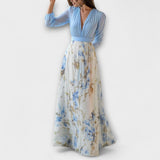 Harper - Shimmering Floral Maxi Dress