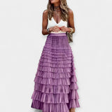Valerie - Boho Skirt with Mesh Satin Finish