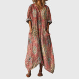 Maxi Dress with Colorful Pattern