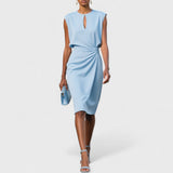 Olena – Elegant Midi Wrap Dress