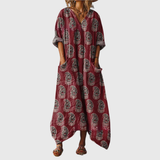 Maxi Dress with Colorful Pattern
