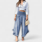 Jaya - Loose Linen Pants with Stylish Pleats