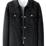 Plaid Suede Jacket
