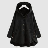 Zuzana - Quilted coat with a hood and buttons