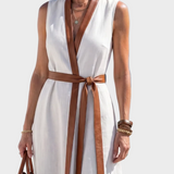 Lidia - Midi Dress with Contrast Detail