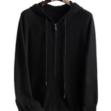 Cashmere Courchevel Vest with Hood