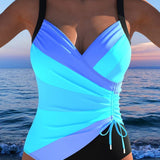 Eleanor - Elegant swimsuit with colourful print