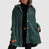 Stella - Comfortable Velvet Jacket with Hood