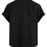 Casual Short Sleeve Cotton Shirt for Men