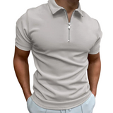 Gregorio - modern polo with half zip
